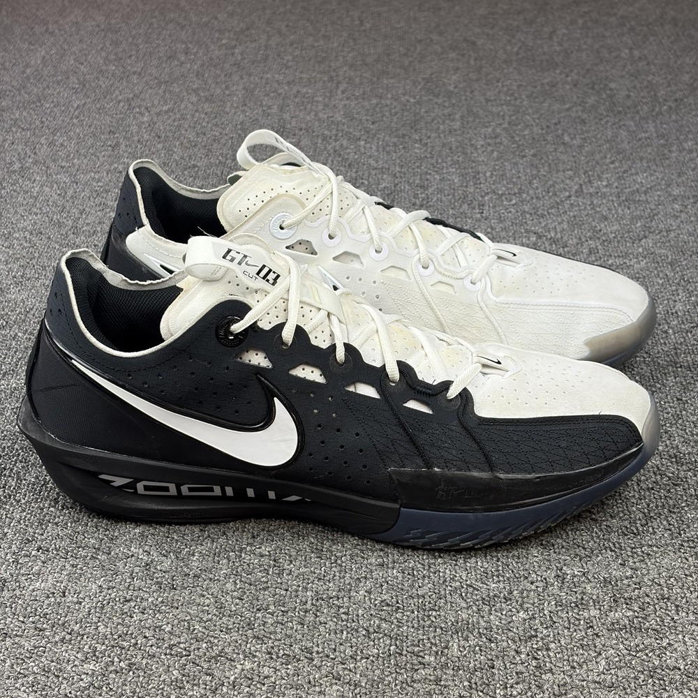 Nike G.T. Cut 3 White Black Basketball Sneakers Mens Size 16 FV4458-001